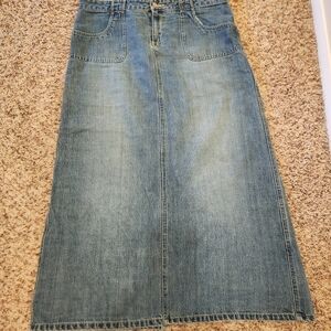 Old Navy 2004 Women's Blue Denim Jean Skirt